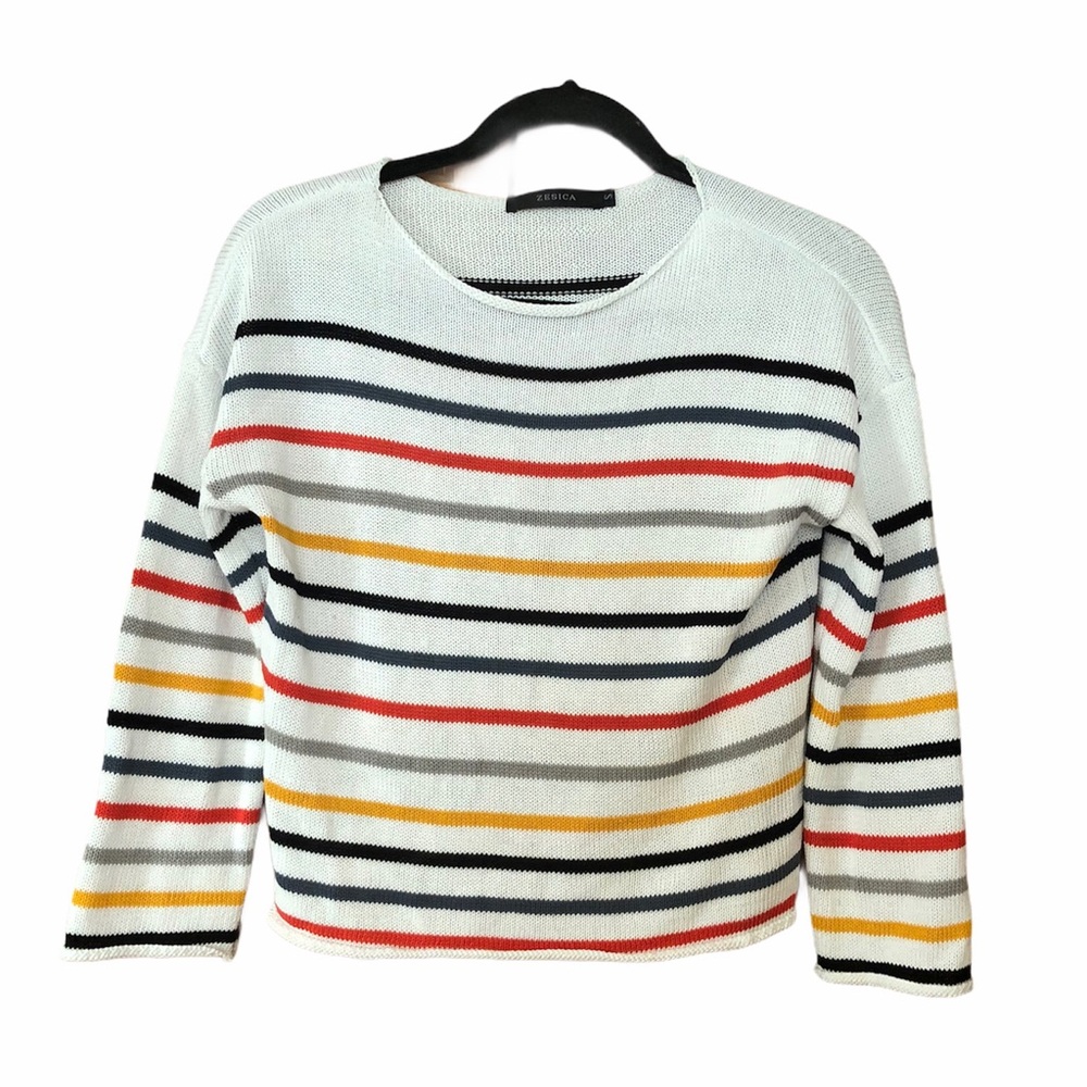 Striped Cropped Sweater
